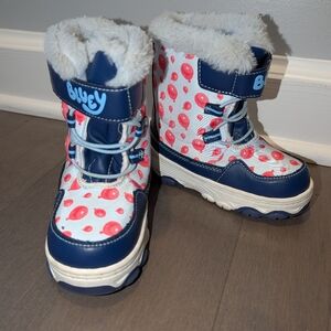 Bluey Toddler Kids Winter Snow Boots, Toddler Size 8
